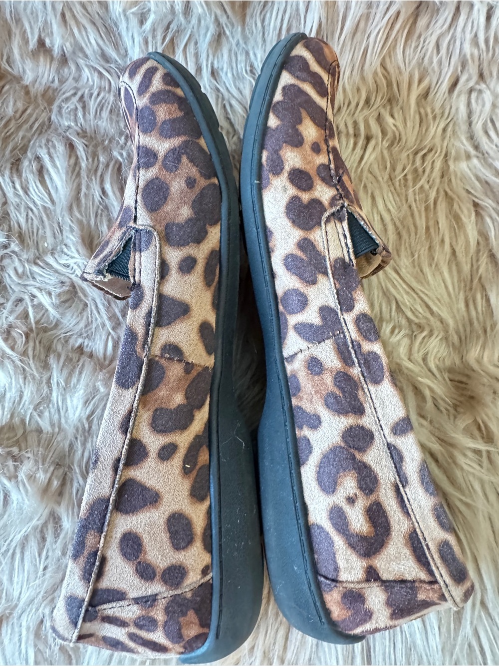 SOUL Naturalizer Leopard Print Slip-On Loafers in Brown and Tan- So soft! Sz 7.5 - Picture 6 of 9